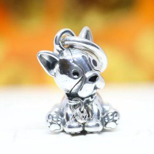 PANDORA Bulldog Puppy Dog Dangle Charm 798008EN16